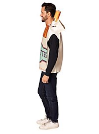 cigarette pack costume Very Original And Grave Couple Adult Size Costumes Features a bodysuit with a light brown bottom half Cigarette Box Adult Costume