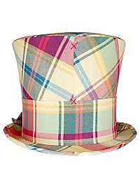 Cilindro inglese con motivo a quadri magenta e blu – Pippo