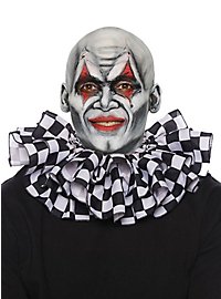 Clown collar checkerboard pattern black and white