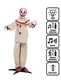Clown effrayant animé Décoration d'Halloween avec lumière et mouvements