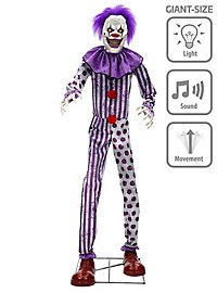 Clown géant d'horreur - Décoration d'Halloween avec son et animation