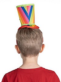 Clown hat hair clip