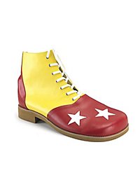 Clown Schuhe gelb-rot