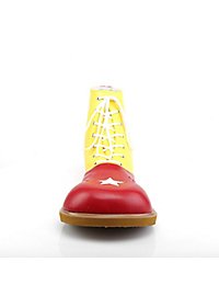 Clown Schuhe gelb-rot 