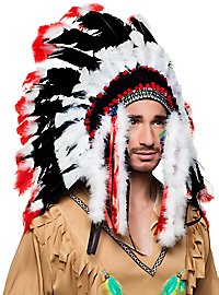 Coiffe en plumes apache