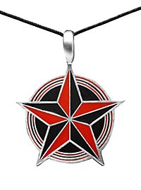 Collana a cinque stelle rosso-nero