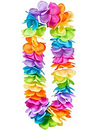 Collana hawaiana arcobaleno XXL