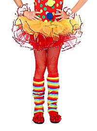 Collant a rete da bambina rossi per bambini