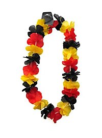 Collar de Flores "Negro Rojo Oro"