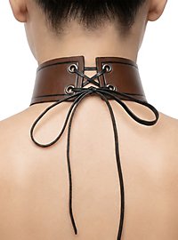 Collare A Strappo In Pelle Di Vacchetta Con Pelo – Showman, Per Cavallo, Nuovo