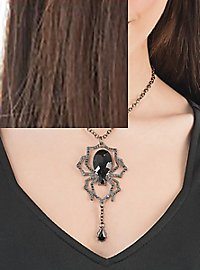 Collier araignée noir