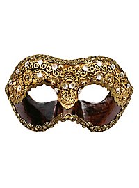 Colombina 1/2 macrame cuoio - Venetian mask
