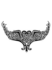 Colombina Ala nero Metal Venetian Mask