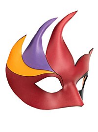 Colombina Cigno maschera veneziana in pelle