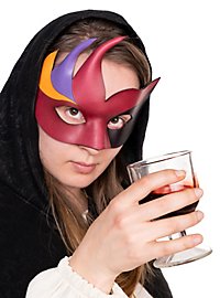Colombina Cigno maschera veneziana in pelle