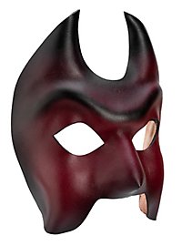 Colombina Diavolo Venezianische Ledermaske