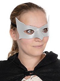Colombina Incognito blanc Masque en cuir vénitien