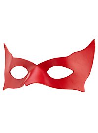 Colombina Incognito maschera in pelle rossa veneziana