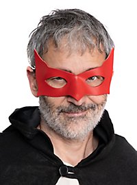 Colombina Incognito maschera in pelle rossa veneziana