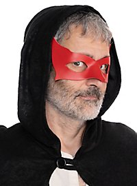Colombina Incognito maschera in pelle rossa veneziana
