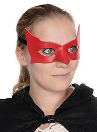 Colombina Incognito maschera in pelle rossa veneziana