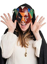 Colombina Joker Venezianische Ledermaske
