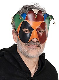 Colombina Joker Venezianische Ledermaske