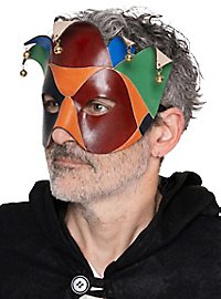 Colombina Joker Venezianische Ledermaske