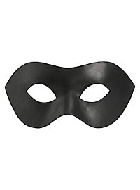 Colombina Liscia black Venetian Leather Mask