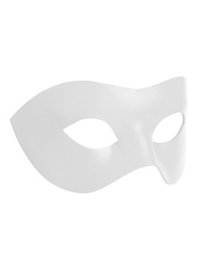 Colombina Liscia blanc Masque en cuir vénitien