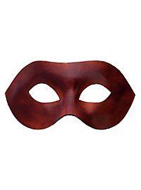 Colombina Liscia brown Venetian Leather Mask