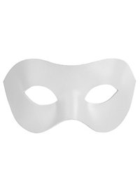Colombina Liscia Hvid Venetiansk Lædermaske