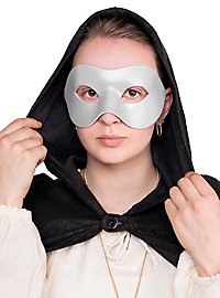 Colombina Liscia Hvid Venetiansk Lædermaske