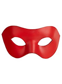 Colombina Liscia Rød Venetiansk Lædermaske