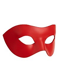 Colombina Liscia rot Masque en cuir vénitien