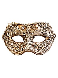 Colombina macrame argento - Venezianische Maske
