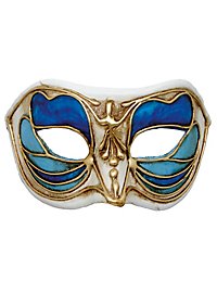 Colombina Monica blu bianco - Venetian Mask