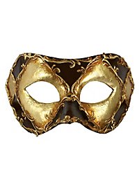 Colombina Schaakbord Goud Leer Stucwerk - Venetiaanse Masker
