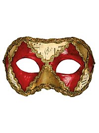 Colombina Skak Rød Musik - Venetiansk Maske