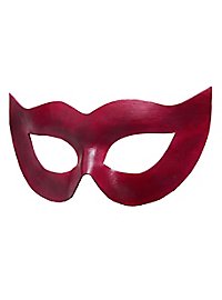 Colombina Spiona red Venetian Leather Mask