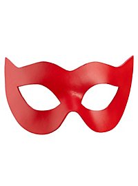 Colombina Spiona Rød Venetiansk Lædermaske
