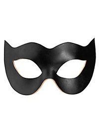 Colombina Spiona Sort Venetiansk Lædermaske