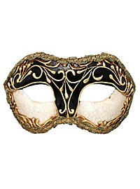 Colombina stucco craquele nero - Venezianische Maske