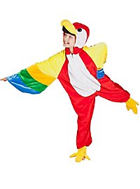 Colourful parrot kids costume