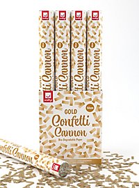 Confetticanon goud - biologisch afbreekbaar