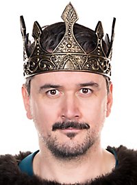 Corona da principe fantasy in plastica dorata