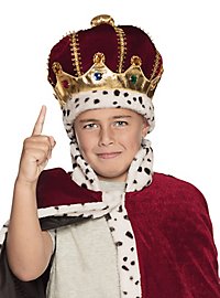 Corona reale di ermellino per bambini