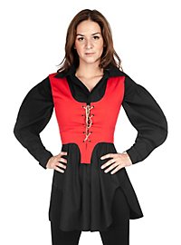 Corpetto rosso allacciato