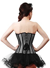 Corsé A Rayas Negro-Plata