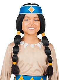 Costume arc-en-ciel Yakari pour enfants avec perruque